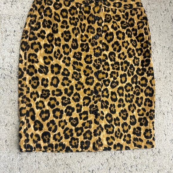 Lauren Ralph Lauren 8 EUC Linen and cotton cheetah skirt in EUC - Picture 7 of 14
